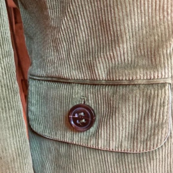 Talbots Green Corduroy Stretch Blazer - Picture 5 of 7